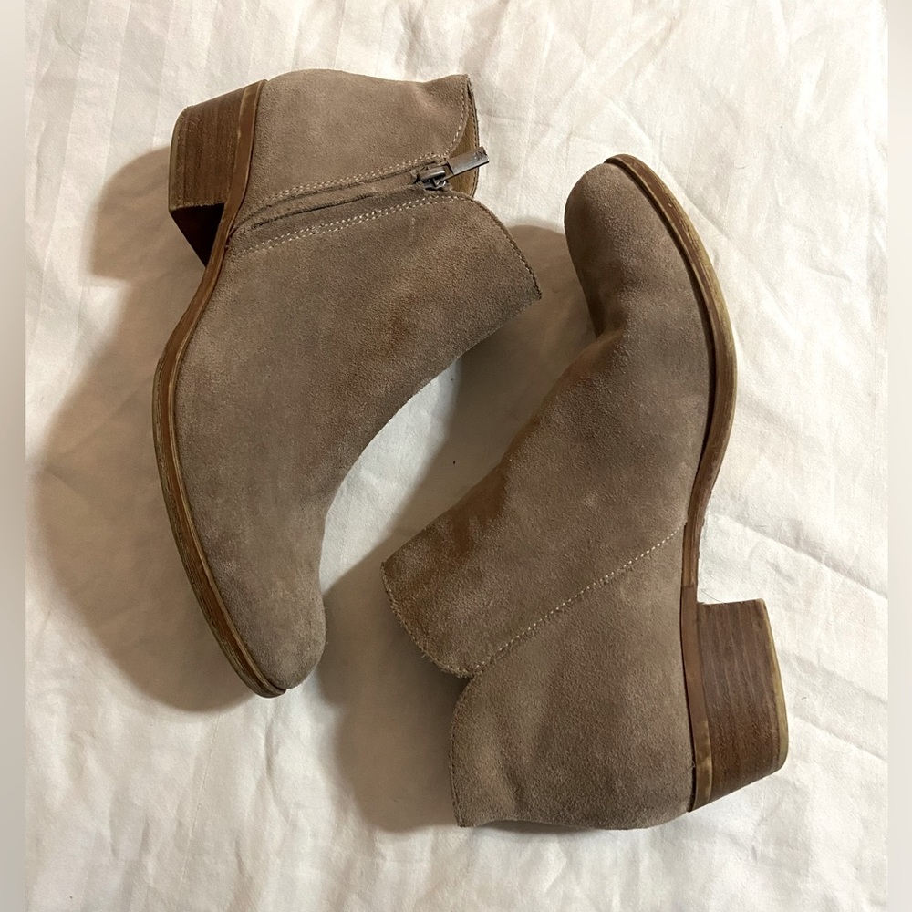 Lucky Brand suede leather booties